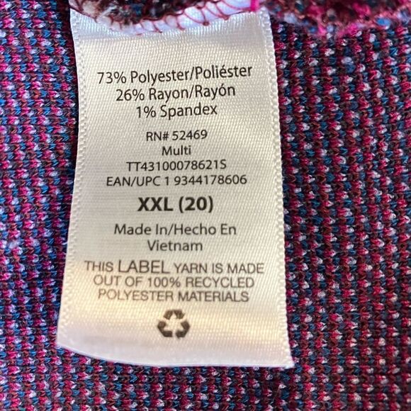 Time and Tru Long Sleeve Top Size XXL - Picture 8 of 10